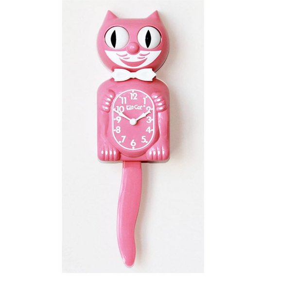 RETIRED Strawberry Ice Pink KIT-CAT KLOCK CLOCK - Picture 2 of 4